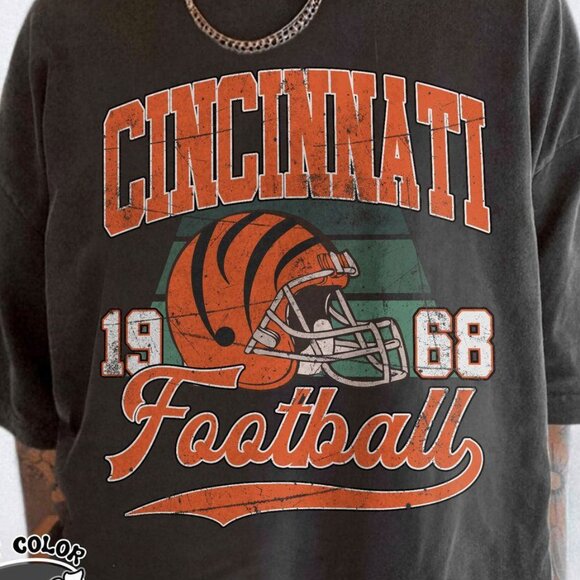 Cincinnati Football Classic-Inspired Look Comfort Colors T-Shirt 159 - Picture 2 of 5